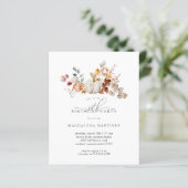 BUDGET 30e Verjaardag Pompoen Herfst Bloemen uitno (Staand voorkant)