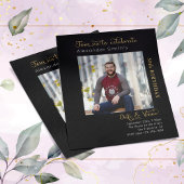 Budget 30th Birthday Black Invitation Flyer