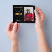 Budget 30th Birthday Invitation 1993 Naam Foto Fl Flyer (Hand)