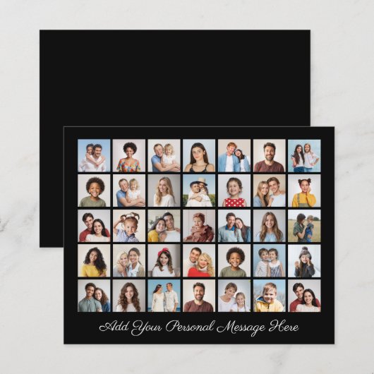 Budget 35 Fotocollage Voeg uw eigen Wenskaart toe (Voorkant / Achterkant)