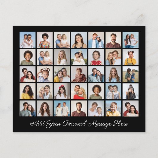 Budget 35 Fotocollage Voeg uw eigen Wenskaart toe (Voorkant)