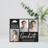 Budget 3 Aankondiging van Photo Black Afstuderen (Staand voorkant)