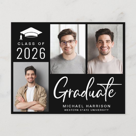 Budget 3 Aankondiging van Photo Black Afstuderen (Voorkant)