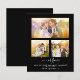 BUDGET 3 Bedankt van de fotoliefdesbruiloft Black 