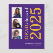 Budget 3 foto 2025 Paarse Afstuderen aankondiging (Voorkant)