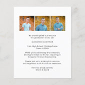 BUDGET 3 Foto Afstuderen BBQ Party Invitation (Achterkant)