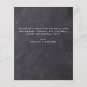 Budget 3 Foto Baby Chalkboard geboorte Dank u (Achterkant)