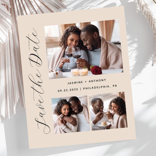 Budget 3-Foto Beige Sla de datum op