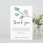 BUDGET 3 Foto citaat Eucalyptus Weddenschap Bedank (Staand voorkant)