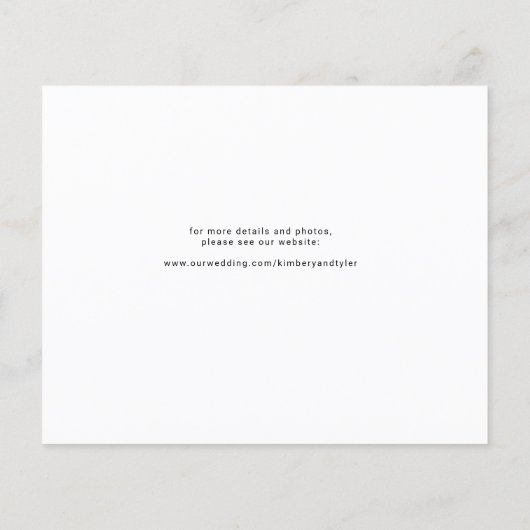 Budget 3 foto collage moderne bruiloft opslaan dat flyer (Achterkant)