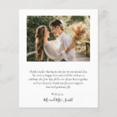 Budget 3 Foto Collage Weddenschap Bedankt Flyer (Achterkant)