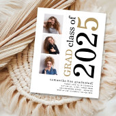 Budget 3 foto Zwart Goud 2025 Afstuderen Uitnodige