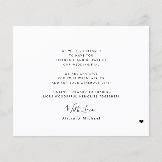 Budget 3 fotocollage moderne bruiloft bedankt (Achterkant)