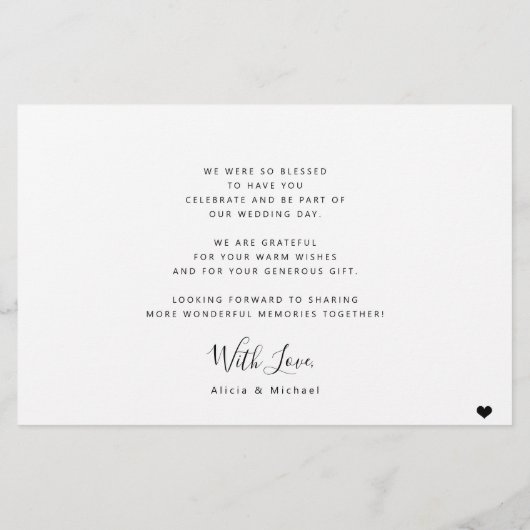 Budget 3 fotocollage moderne bruiloft bedankt flyer (Achterkant)