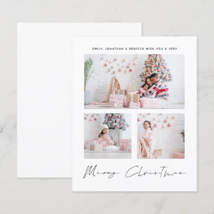 BUDGET 3 Foto's familie, prettige kerstkaart