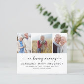 BUDGET 3 Foto's Funeral Sympathie Hartelijk dank (Staand voorkant)