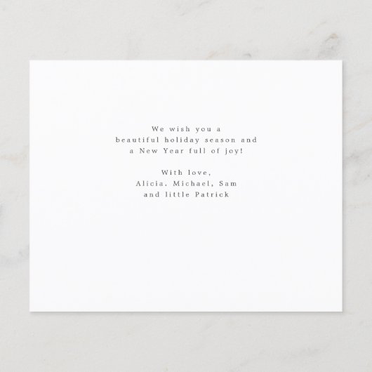 Budget 3 Kaart voor kerstfeestdag met fotocollage (Achterkant)