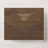 BUDGET 3in1 Bourgogne zonnebloemen Brouwen RSVP All In One Uitnodiging (Achterkant)