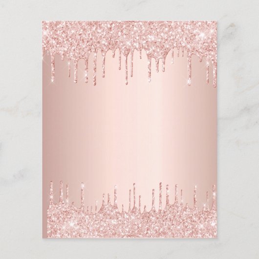 Budget 40e verjaardag roos gouden foto-uitnodiging (Achterkant)