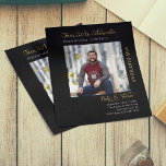 Budget 40th Birthday Black Uitnodiging Flyer<br><div class="desc">Voeg een beetje elegantie toe aan je viertigste verjaardag! Onze budgetvriendelijke 40e verjaardagsuitnodiging is voorzien van een klassieke zwarte en goudflyer met een moderne draai. Of je nu op zoek bent naar een elegante avondschool of een casual achtertuin bijeenkomst, deze uitnodiging zal de stemming bepalen voor een gedenkwaardige dag van...</div>