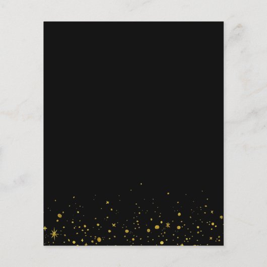 Budget 40th Ruby Wedding Jubileum Zwart Goud (Achterkant)