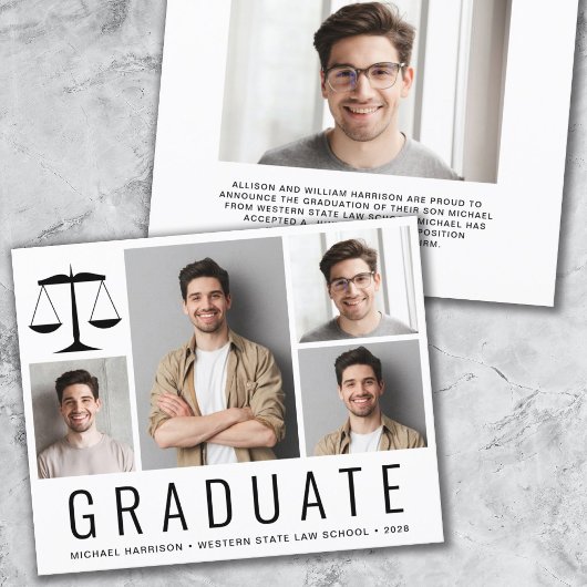 Budget 4 Aankondiging van het Afstuderen Foto Law 