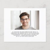 Budget 4 Aankondiging van het Afstuderen Foto Law  (Achterkant)