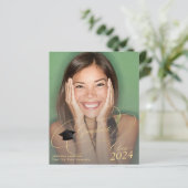 Budget 4 de aankondiging van het afstuderen van he (Staand voorkant)