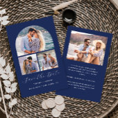 Budget 4 Foto Collage Boog Navy Save the Date