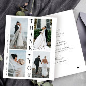 Budget 4 foto-collage bruiloft bedankt