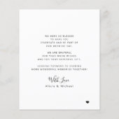 Budget 4 foto-collage bruiloft bedankt flyer (Achterkant)