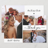 Budget 4 Foto Collage Weddenschap Hartelijk dank (Voorkant / Achterkant)