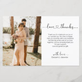 Budget 4 Foto Collage Weddenschap Hartelijk dank (Achterkant)