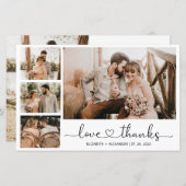 Budget 4 Foto Collage Weddenschap Hartelijk dank (Voorkant / Achterkant)