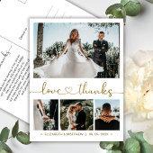 Budget 4 Foto Collage Wedding Dank u Briefkaart