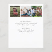 Budget 4 foto Merry kerstvakanay Kaart (Achterkant)