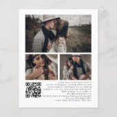 Budget 4 Foto Overlay QR Boheemse Bruiloft Avond (Achterkant)