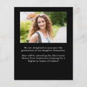 Budget 4 foto Wit Goud 2025 Afstuderen Aankondigen (Achterkant)