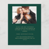 Budget 4 Foto's Emerald Gold Save the Date (Achterkant)