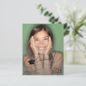 Budget 4 foto's script afstudeeraankondiging (Staand voorkant)
