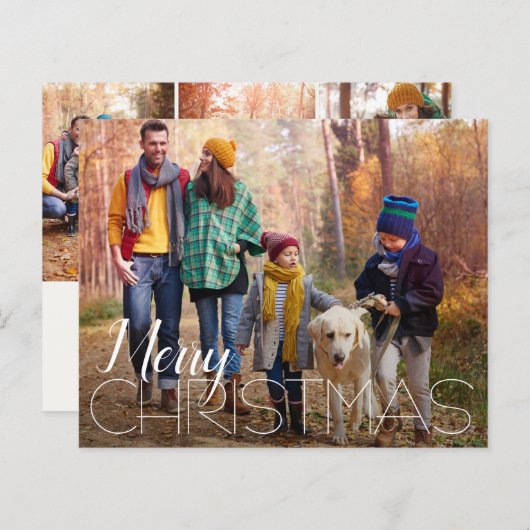 Budget 4 Kaarten voor het feestvieren met foto's (Voorkant / Achterkant)