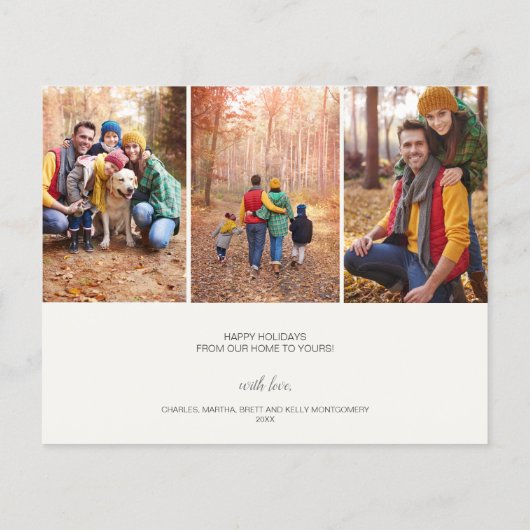 Budget 4 Kaarten voor het feestvieren met foto's (Achterkant)