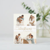 Budget 4 Kerstfeestdag voor het script voor fotoco Feestdagenkaart (Staand voorkant)