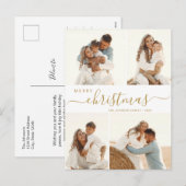 Budget 4 Kerstfeestdag voor het script voor fotoco Feestdagenkaart (Voorkant / Achterkant)