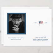 Budget 4-pagina's Militair Patriottisch Begrafenis (Voorkant / Achterkant)