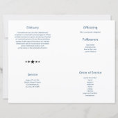 Budget 4-pagina's Militair Patriottisch Begrafenis (Achterkant)