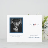 Budget 4-pagina's Militair Patriottisch Begrafenis (Staand voorkant)