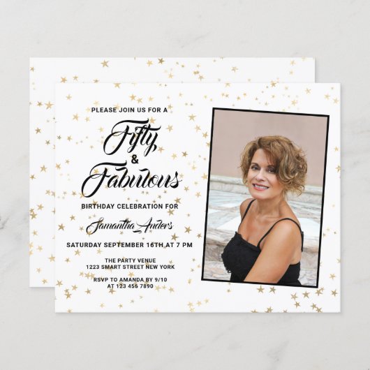 Budget 50 en de Uitnodiging van de Stars van Fabul (Voorkant / Achterkant)