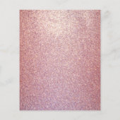 Budget 50 Fabulous Roos Gold Birthday Invitation (Achterkant)