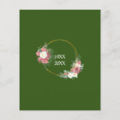 Budget 50e gouden bruiloft Jubileum uitnodiging (Achterkant)